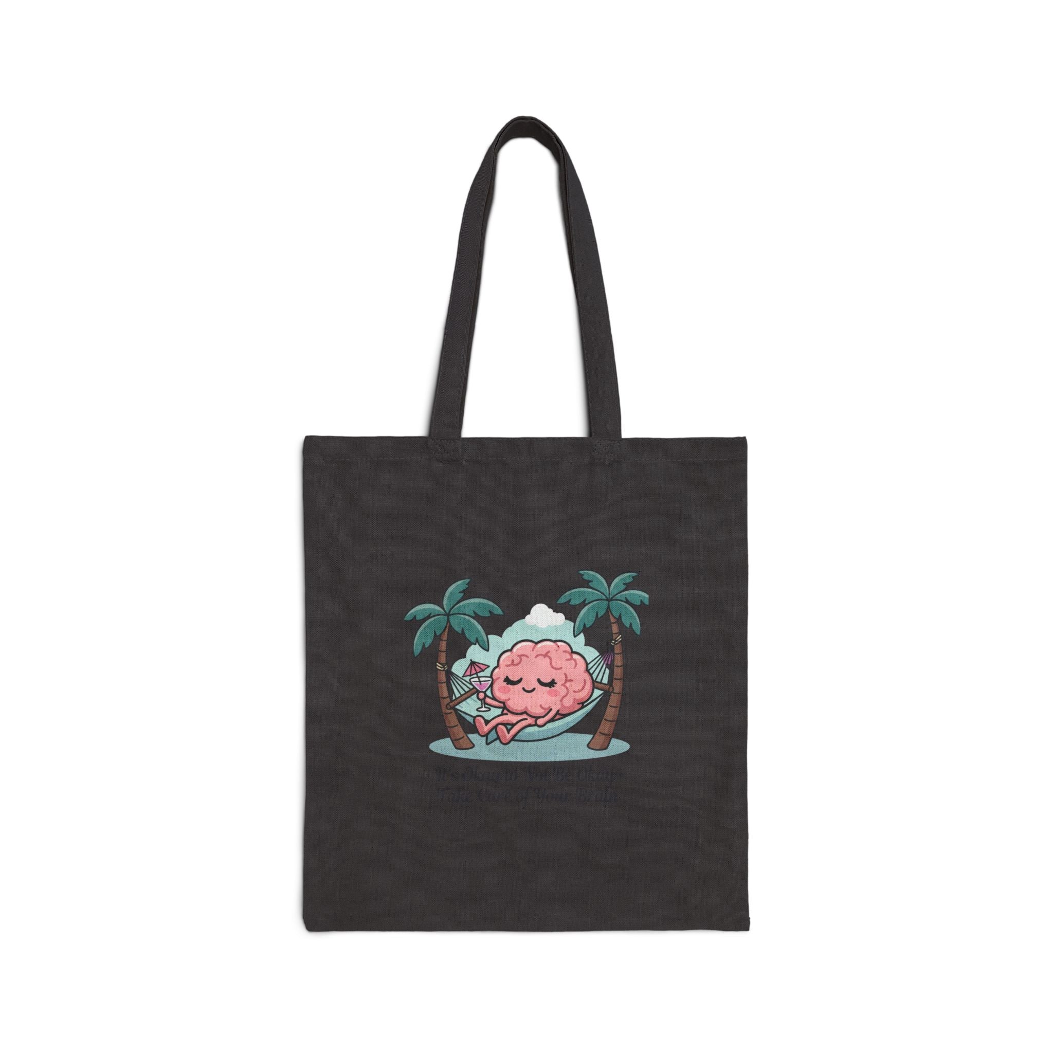 Relaxed Brain Hammock Tote | Father's Day retro dad humor, self care design