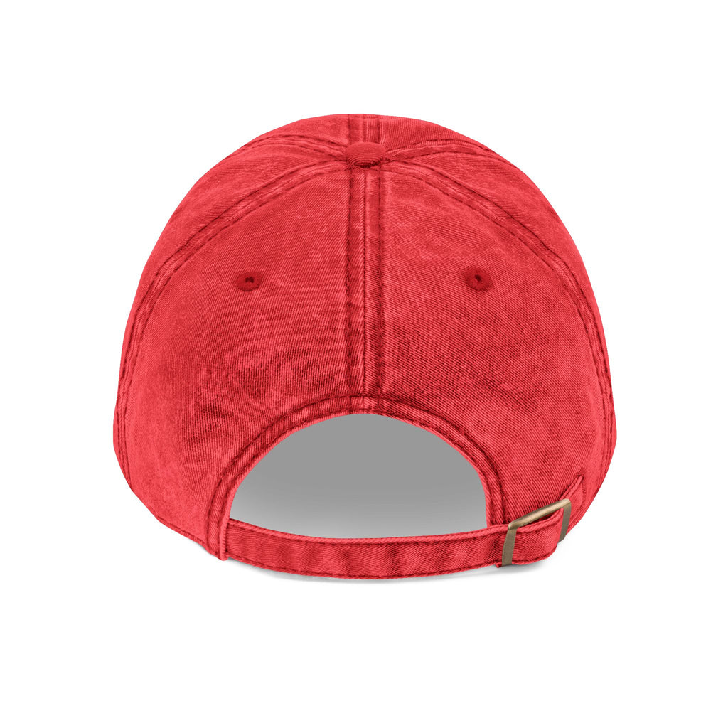 Vintage Embroidered Cap – Washed Red Baseball Hat