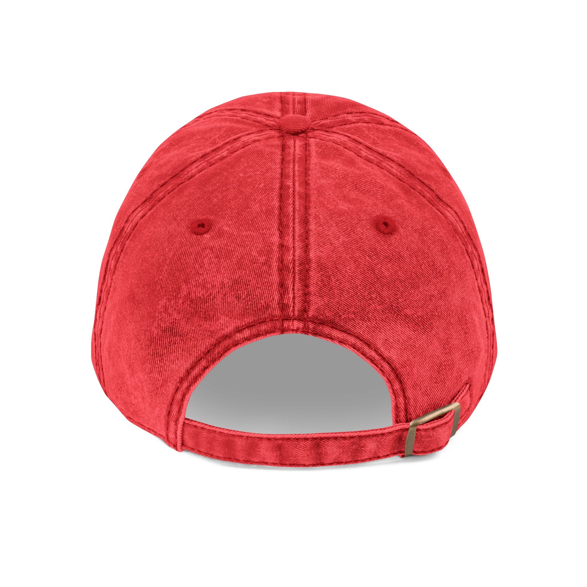Vintage Embroidered Cap – Washed Red Baseball Hat