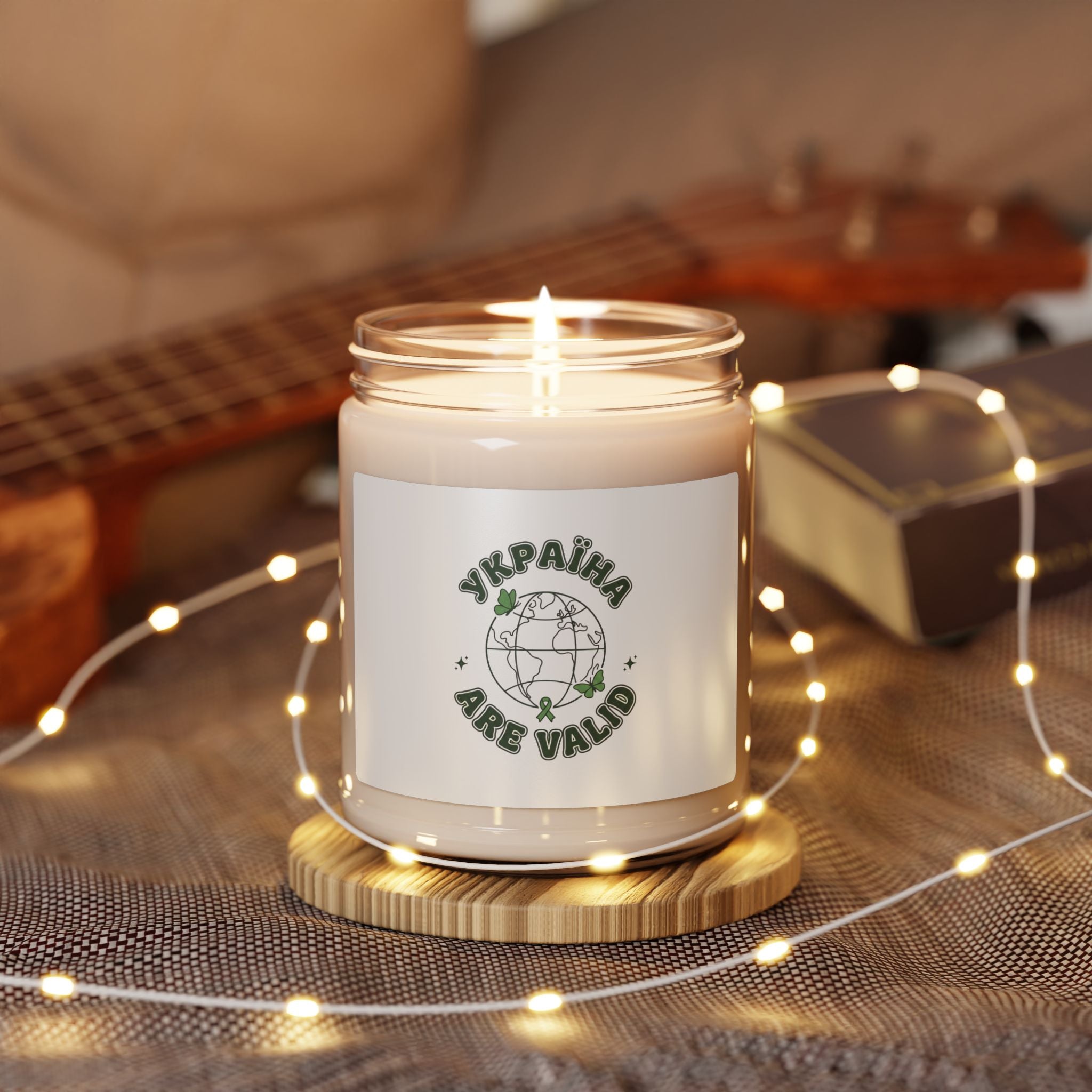 Mental Health Matters Soy Candle | Green Ribbon, Self-Care Awareness