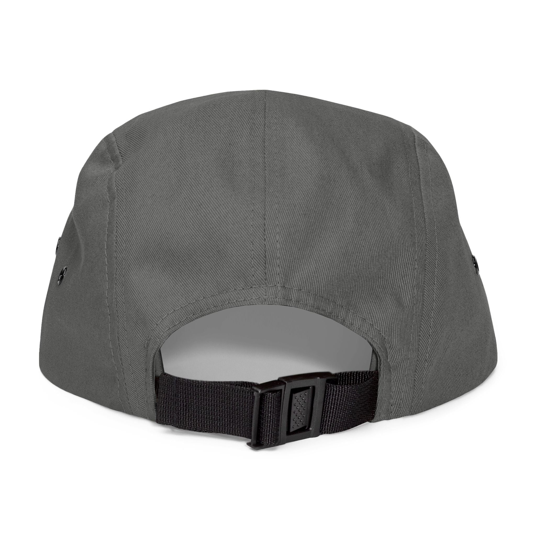 Embroidered 5-Panel Cap — Minimal 'brwn' Logo Cotton Camper Hat