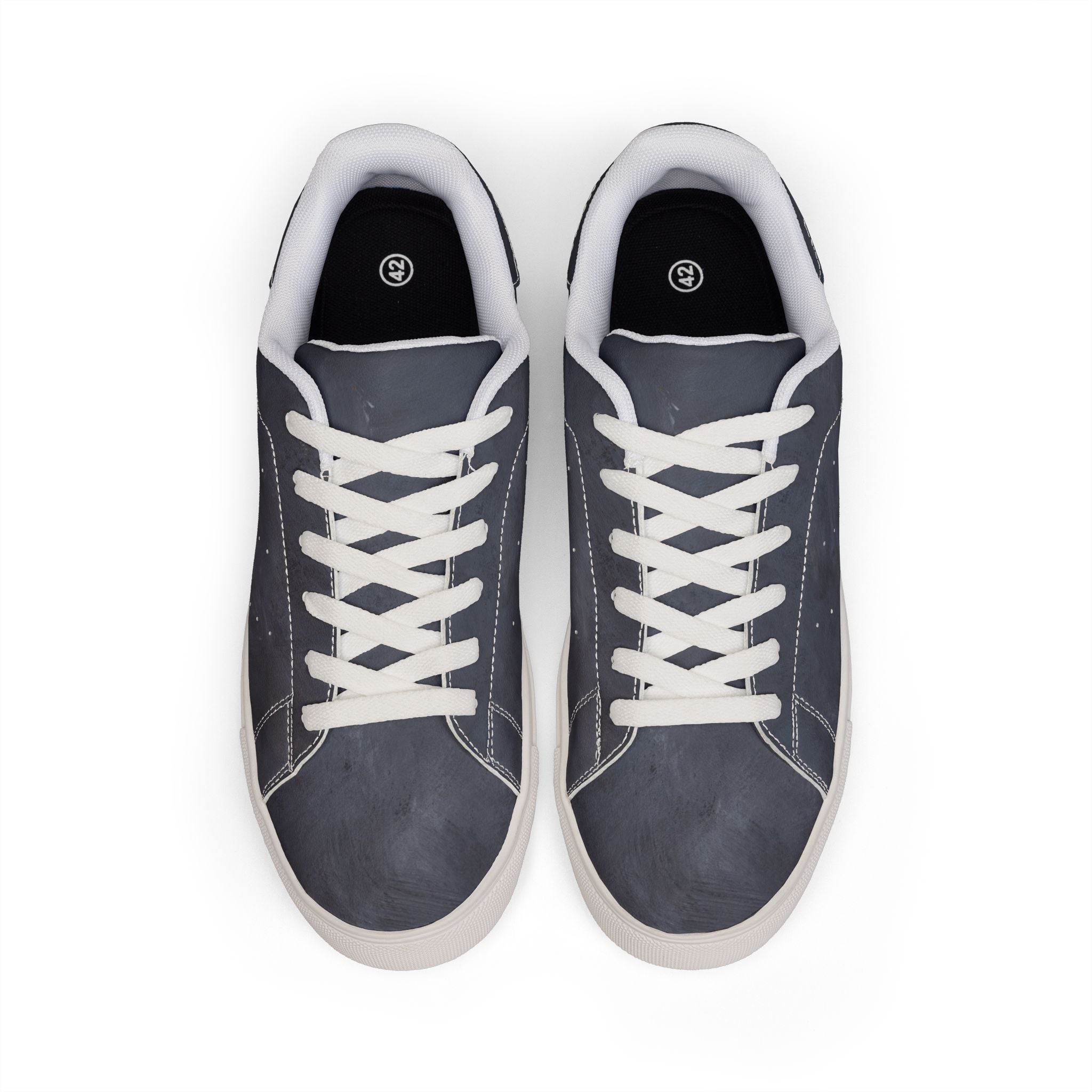 Low-Top Leather Sneakers — Classic Casual Leather Trainers