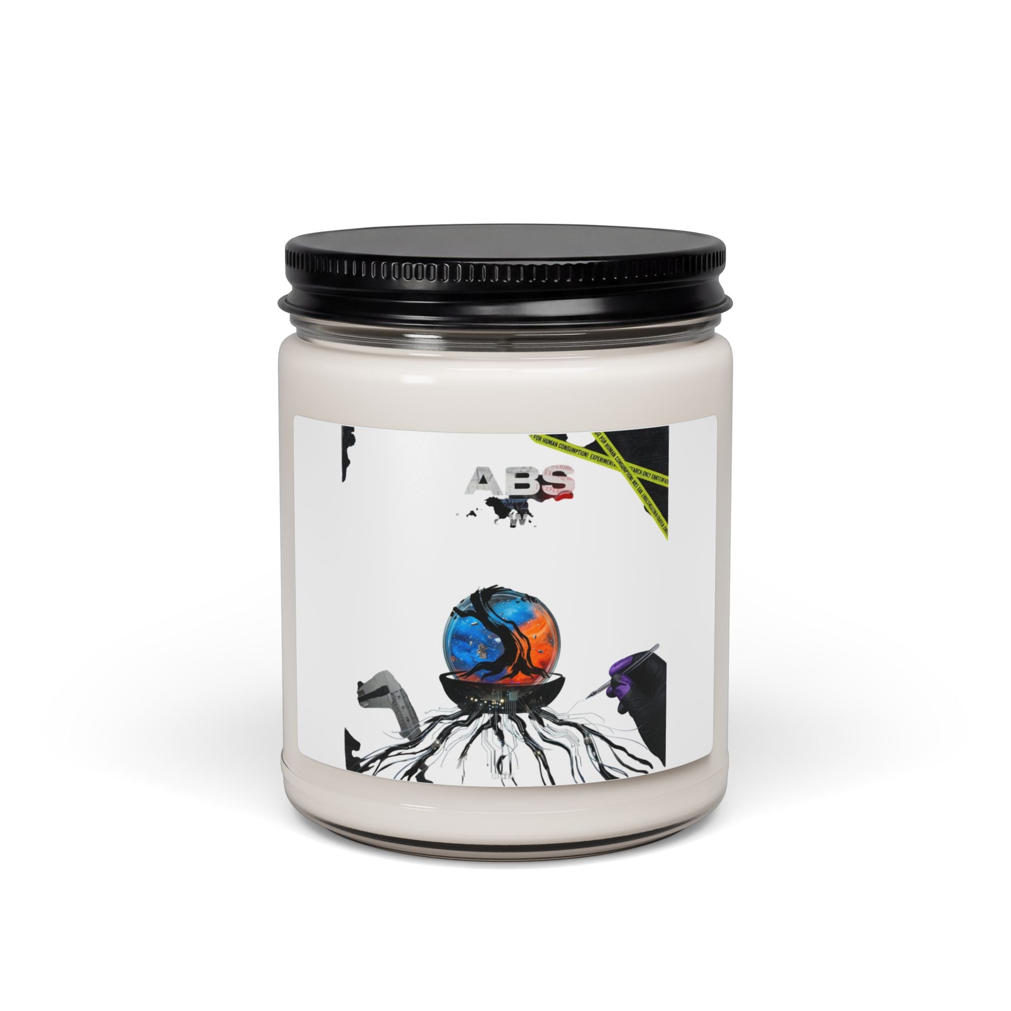 Tokyo Retro Graphic Candle | Soy 9oz, Koi & Cherry Blossom Streetwear Art