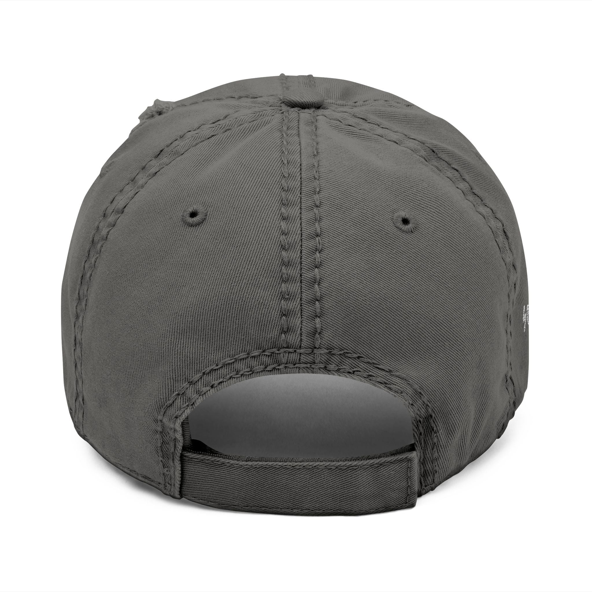 Distressed Embroidered Dad Hat – Vintage Casual Cap