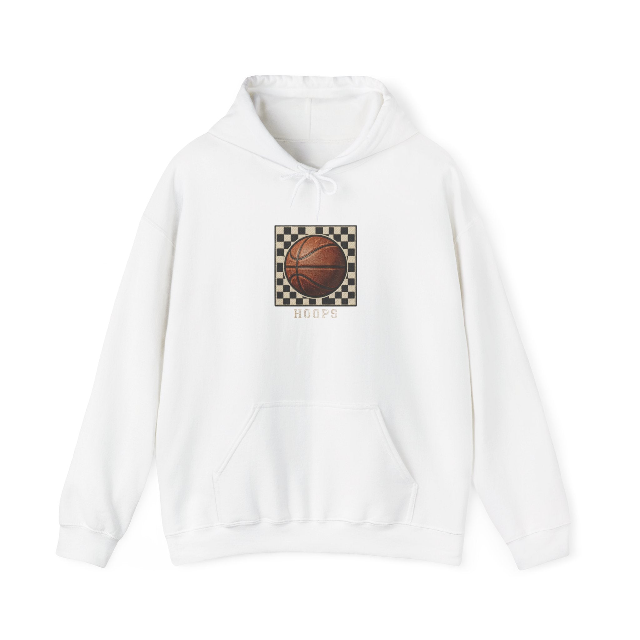 Hoops Vintage Basketball Hoodie | Western Typography, State Pride