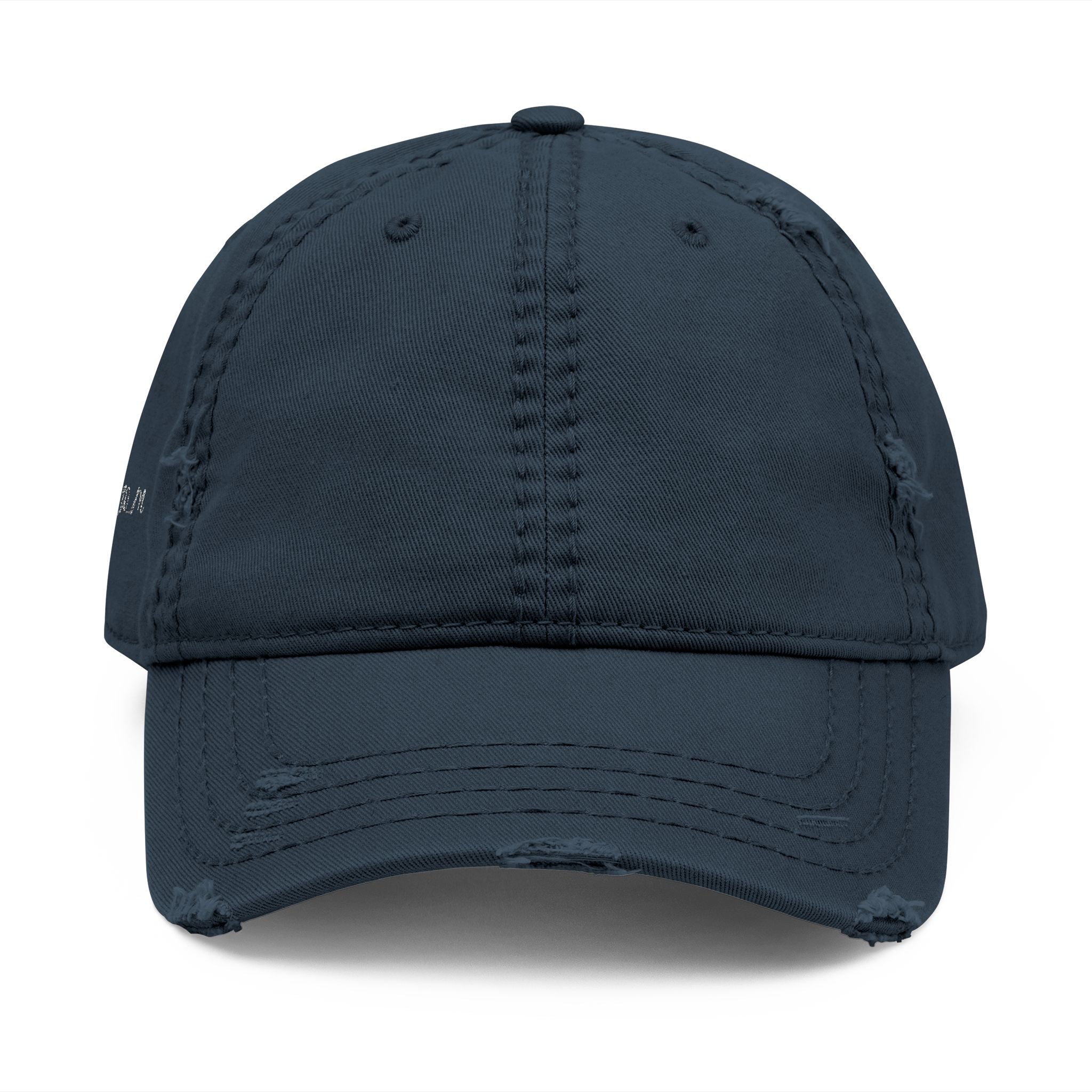Distressed Embroidered Dad Hat – Vintage Casual Cap