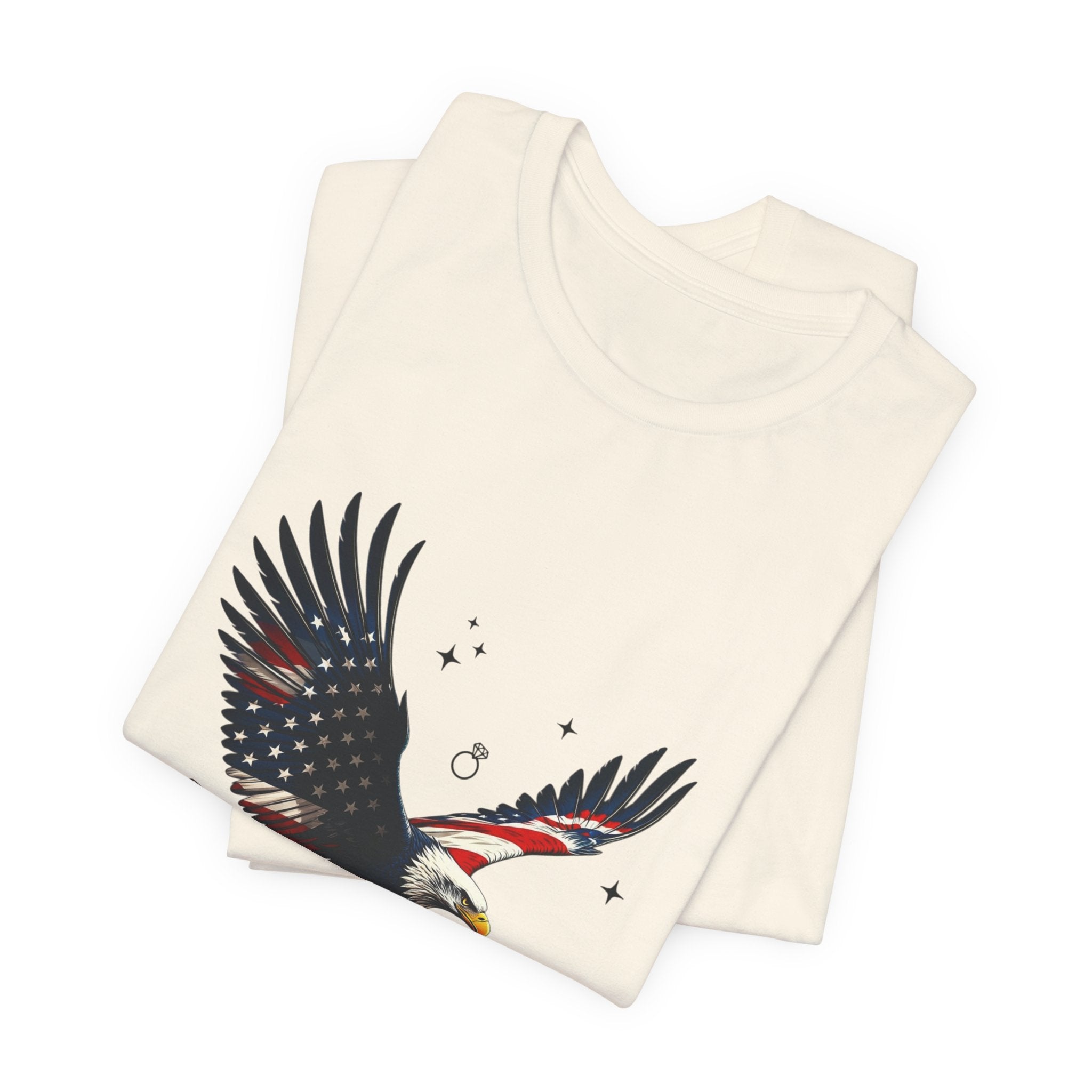 Patriotic Eagle Graphic Tee | Bride Era, Wife Slogan, Engagement Shirt