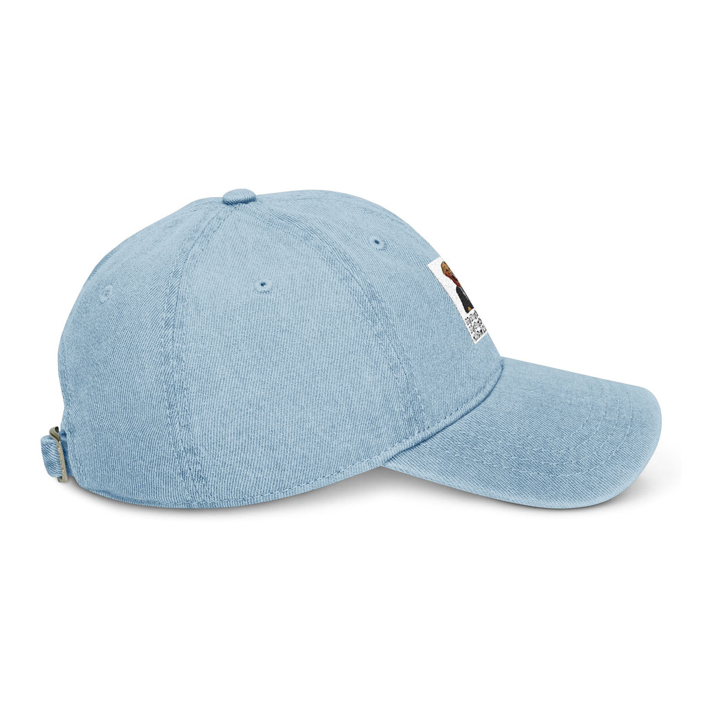 Embroidered Gentleman Bear Denim Hat – Vintage Ivy League Baseball Cap