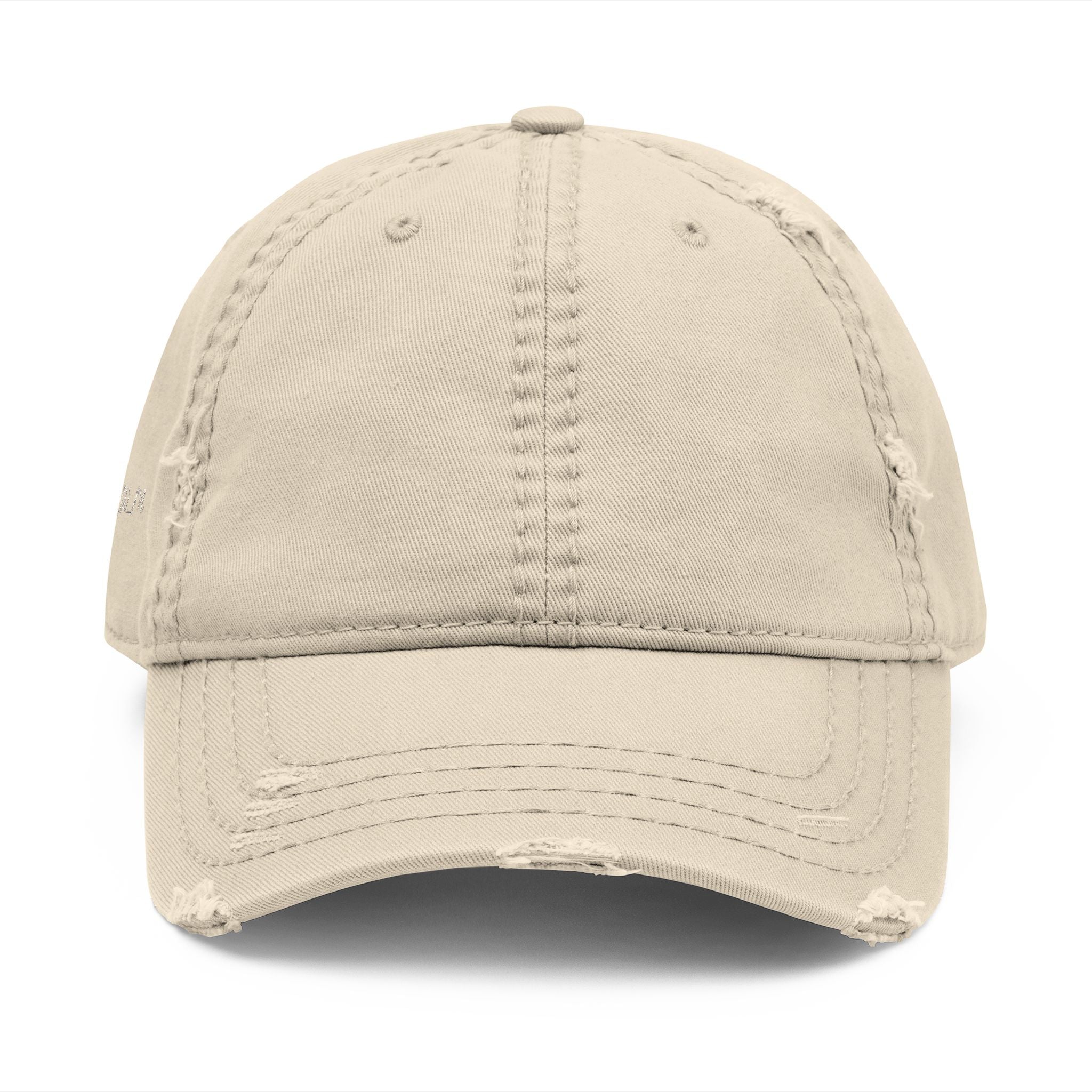 Distressed Embroidered Dad Hat – Vintage Casual Cap