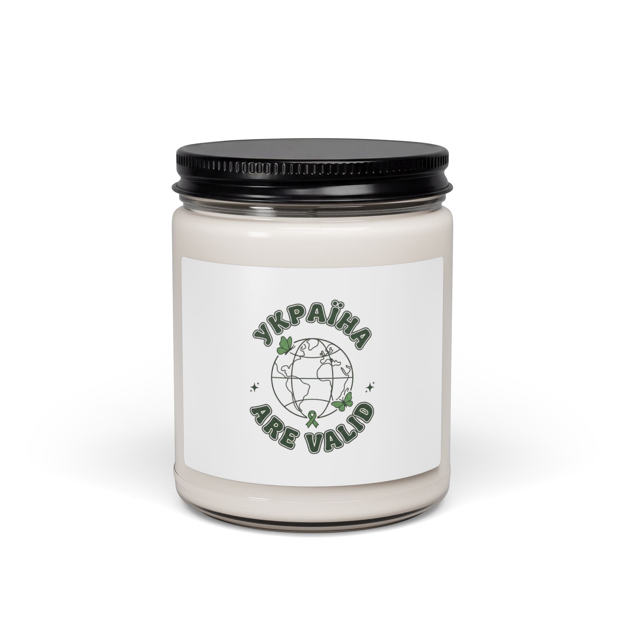 Mental Health Matters Soy Candle | Green Ribbon, Self-Care Awareness