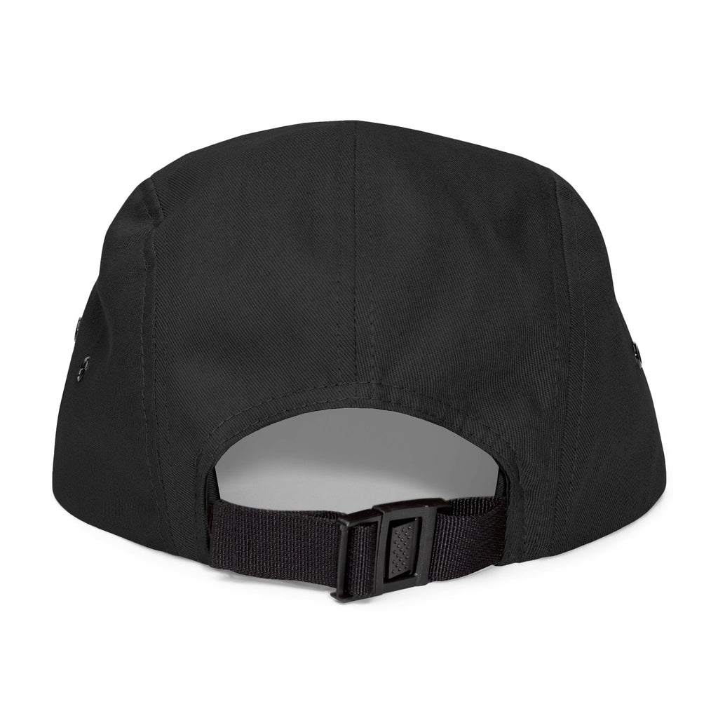 Embroidered 5-Panel Cap — Minimal 'brwn' Logo Cotton Camper Hat