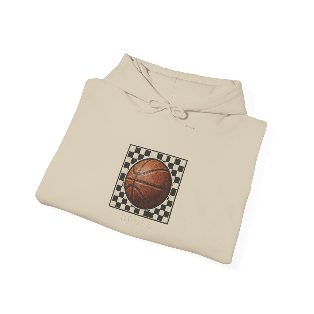 Hoops Vintage Basketball Hoodie | Western Typography, State Pride