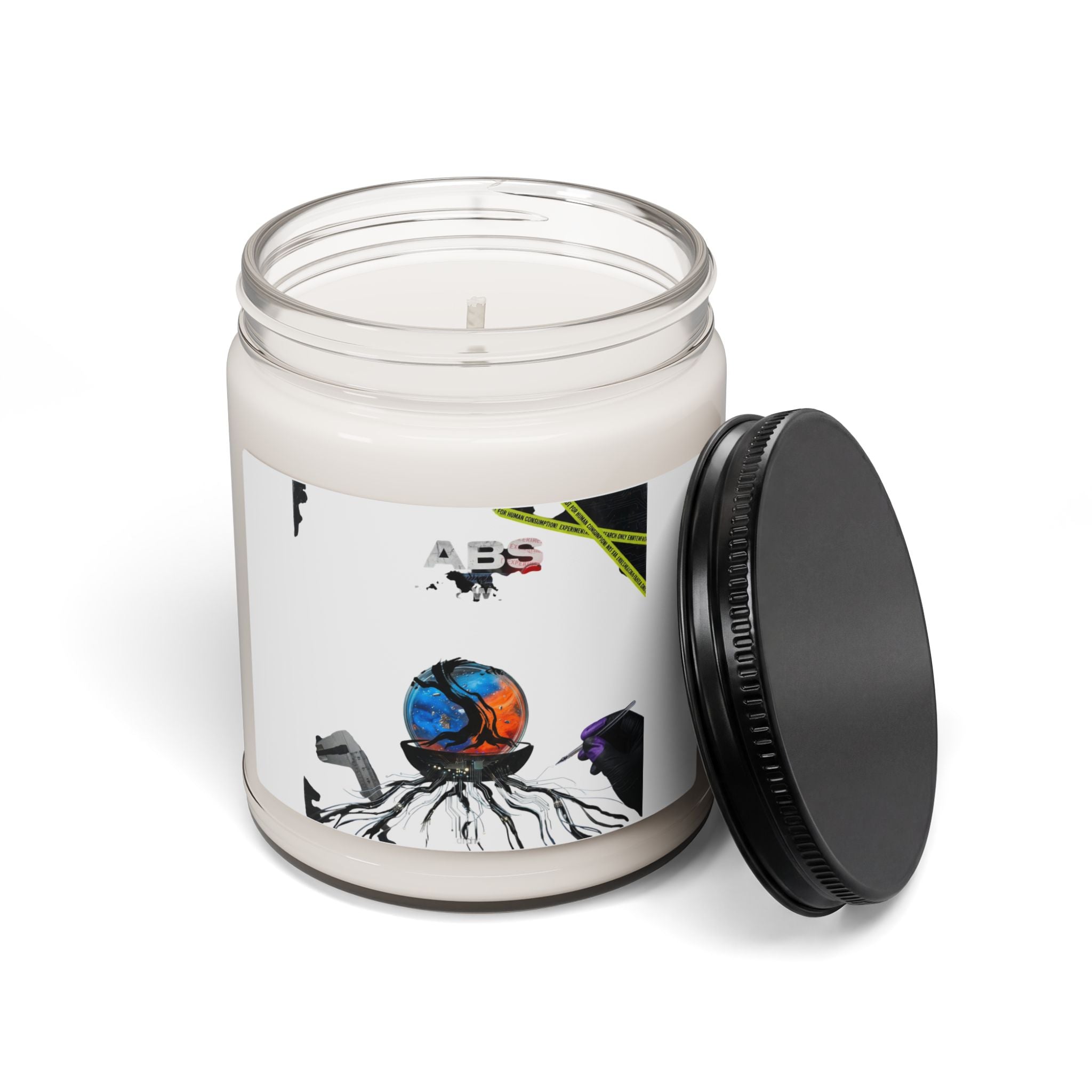 Tokyo Retro Graphic Candle | Soy 9oz, Koi & Cherry Blossom Streetwear Art