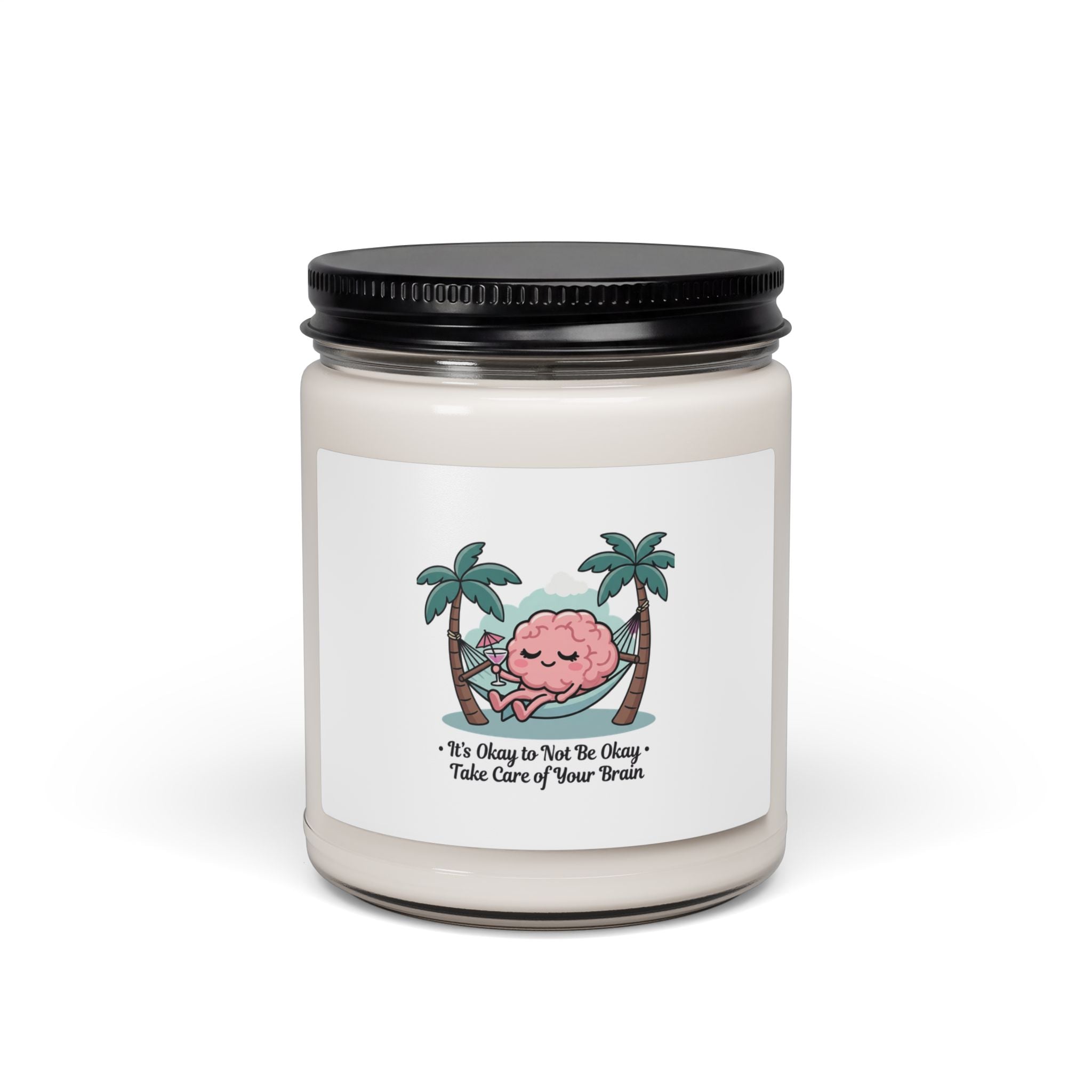 Take Care of Your Brain Candle, Soy 9oz | Father's Day Dad Humor