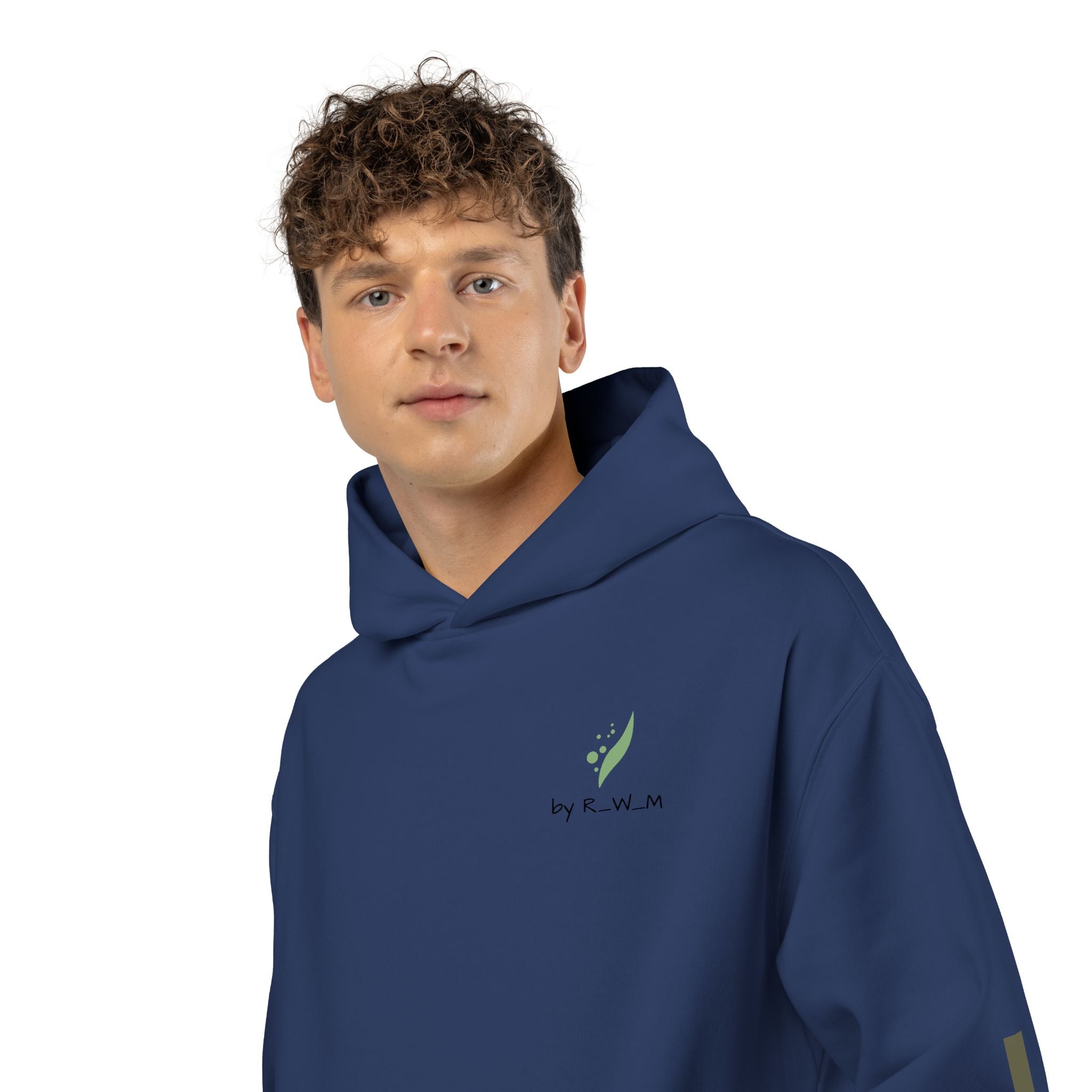 Relaxed Hoodie — Minimal Green Thanks Logo Hoodie