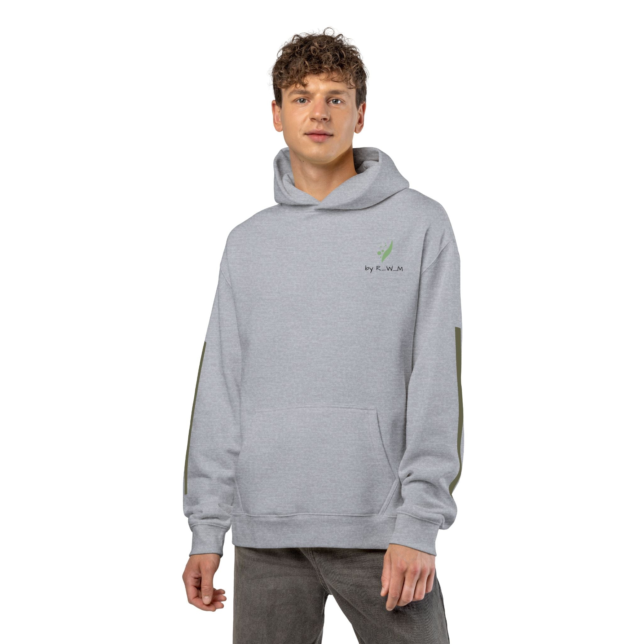 Relaxed Hoodie — Minimal Green Thanks Logo Hoodie