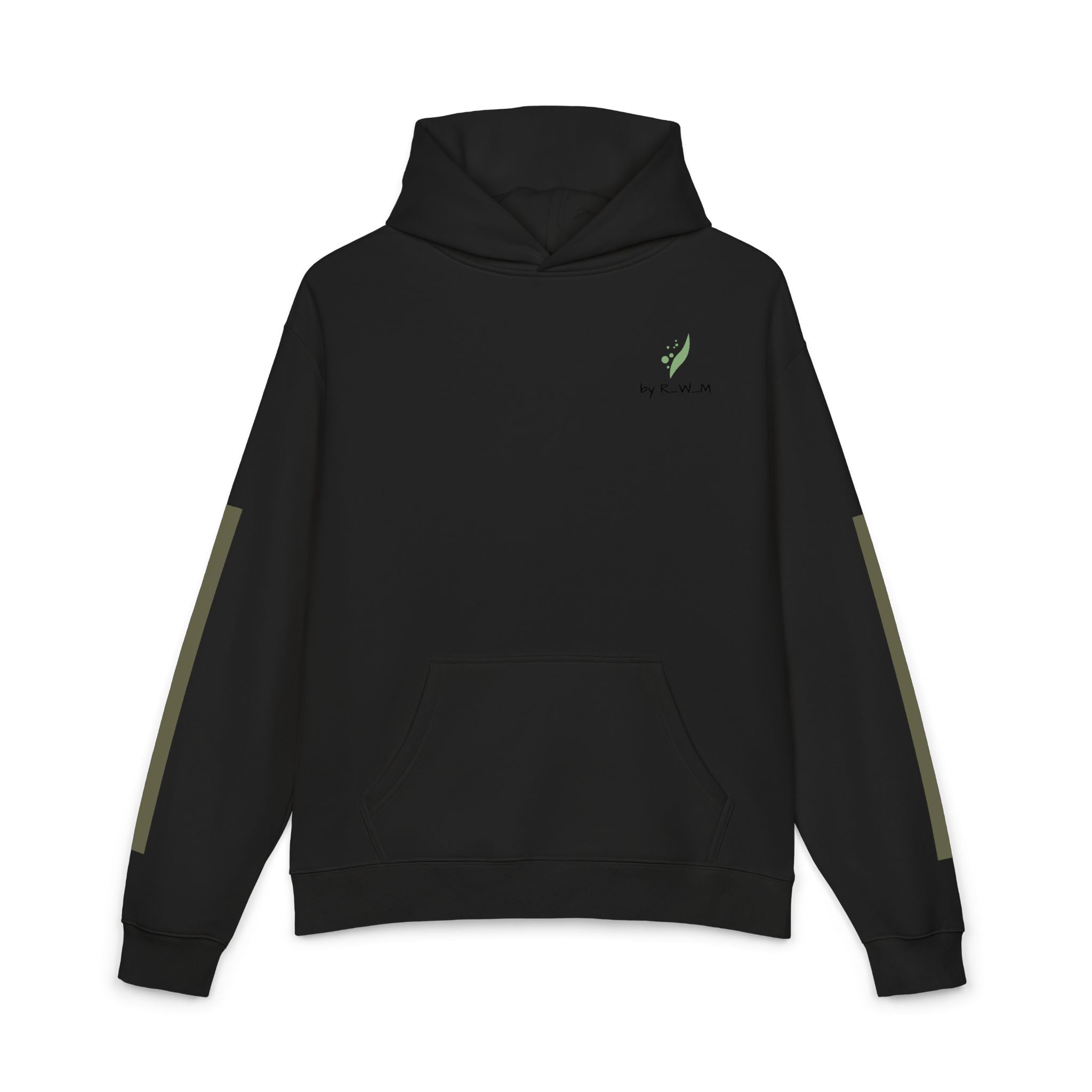 Relaxed Hoodie — Minimal Green Thanks Logo Hoodie