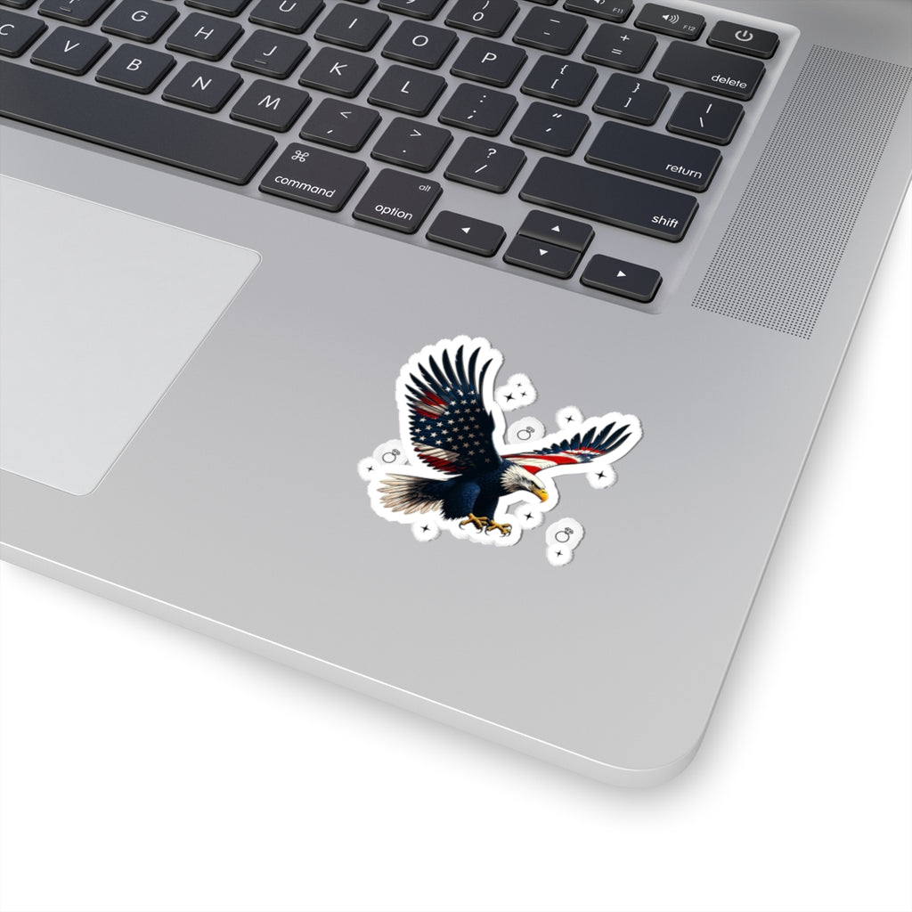 Bride Era Patriotic Eagle Kiss-Cut Sticker | Engaged Wife Slogan