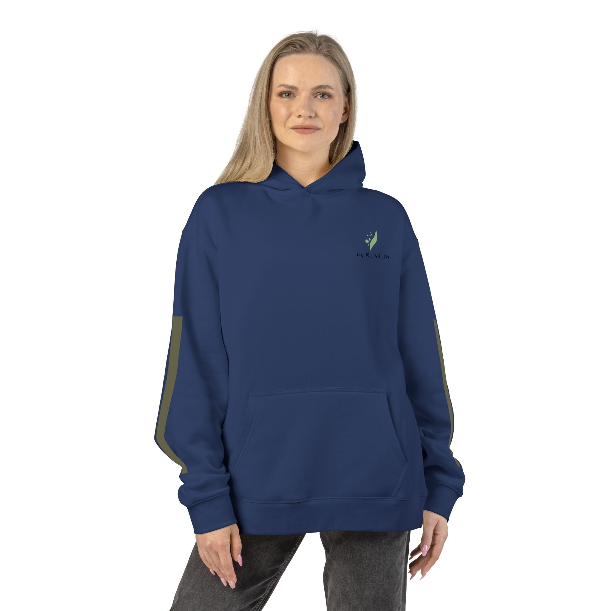 Relaxed Hoodie — Minimal Green Thanks Logo Hoodie