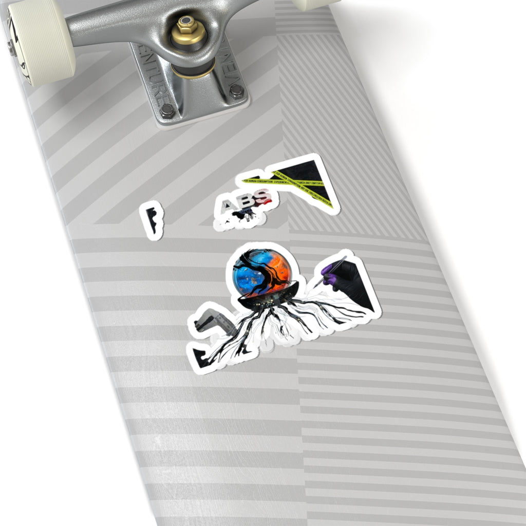Koi Orb Sticker | Japanese Streetwear, Manga-style Wave & Cherry Blossom Aesthetic