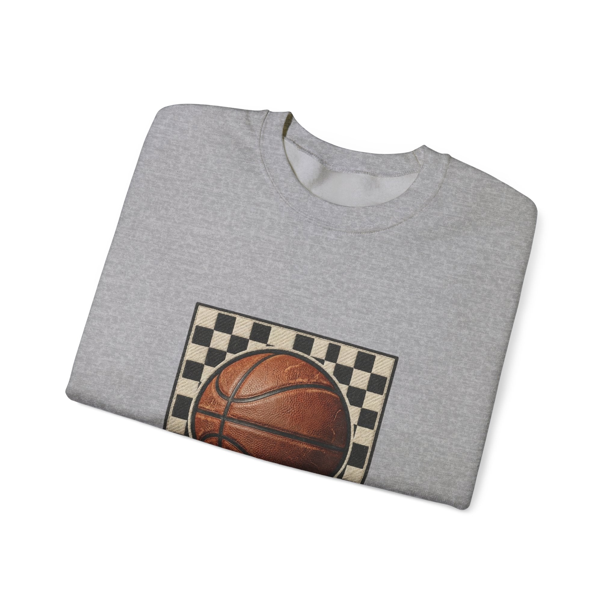Hoops Vintage Basketball Sweatshirt | Western Typography, State Pride