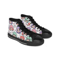 Anime Kawaii Faces High-Top Sneakers — Cute Pastel Character Print