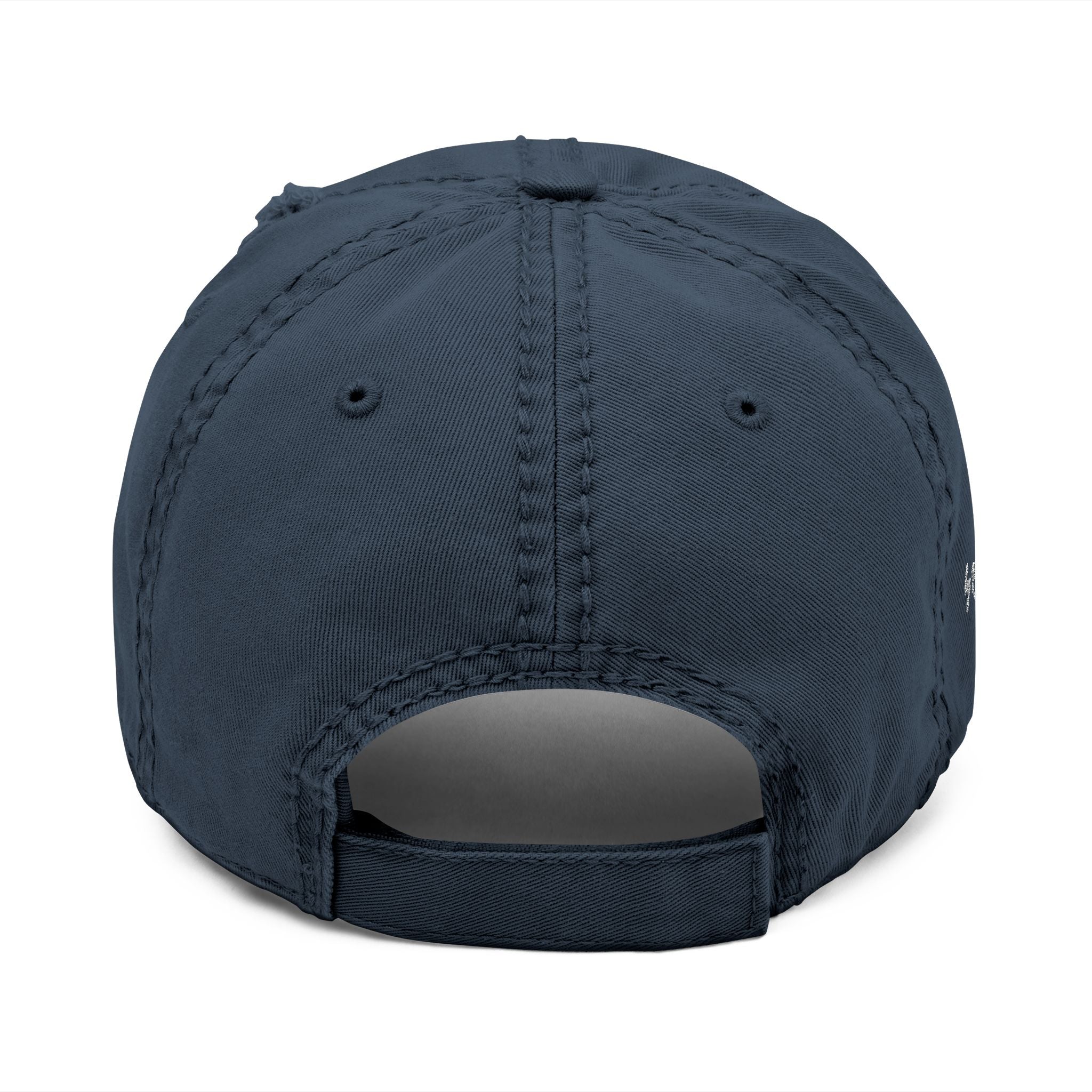 Distressed Embroidered Dad Hat – Vintage Casual Cap
