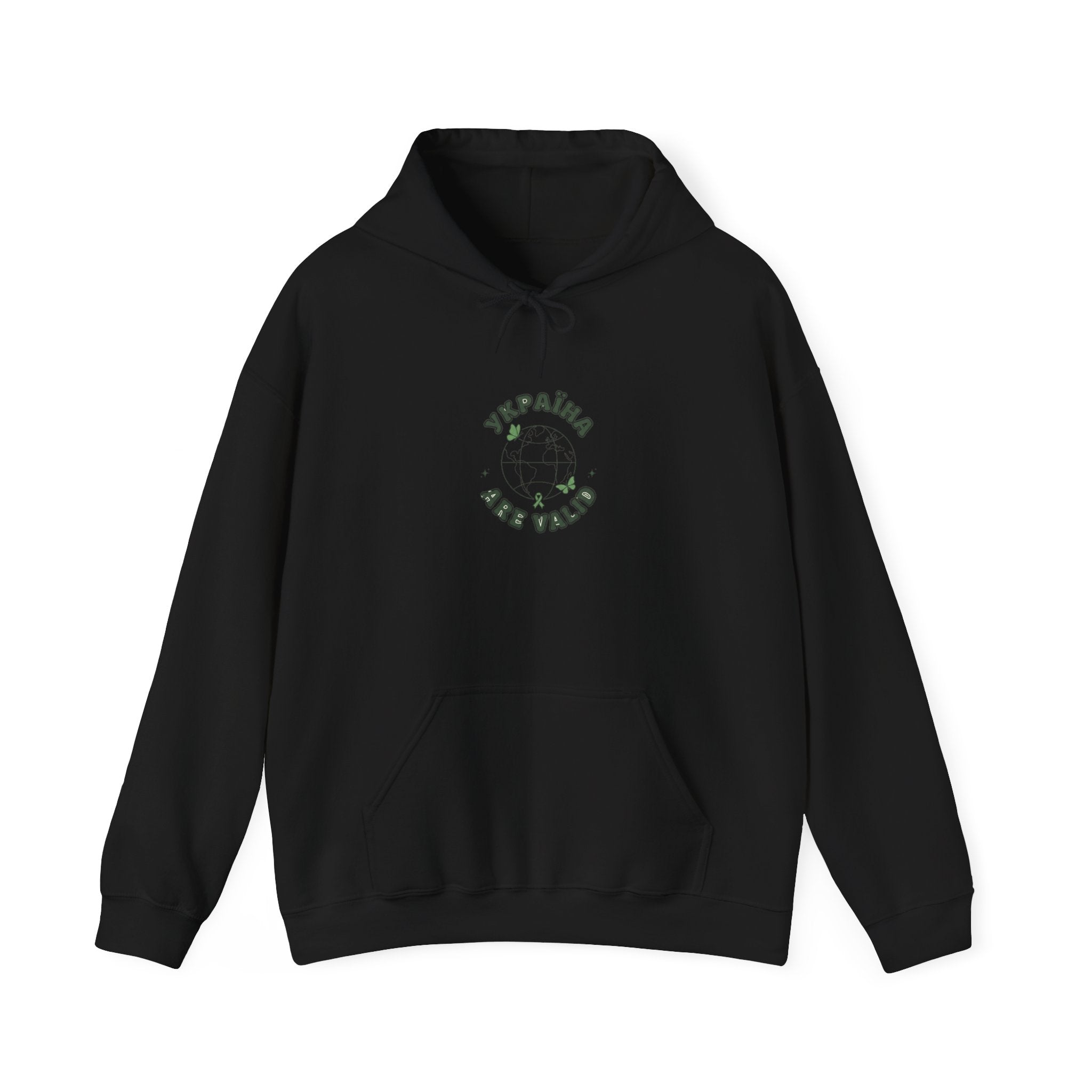 Mental Health Matters Hoodie | Green Ribbon, Retro Smiley, Vintage Typography