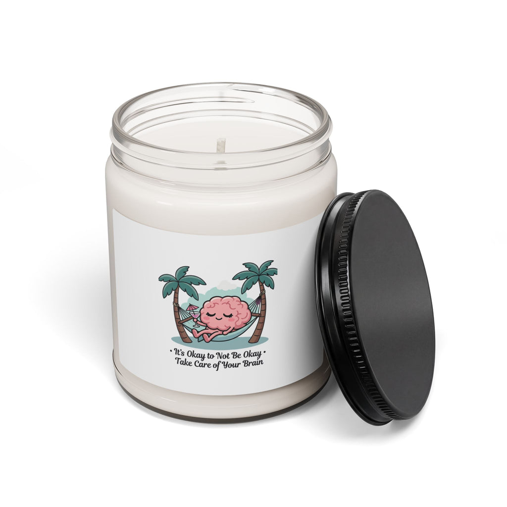 Take Care of Your Brain Candle, Soy 9oz | Father's Day Dad Humor