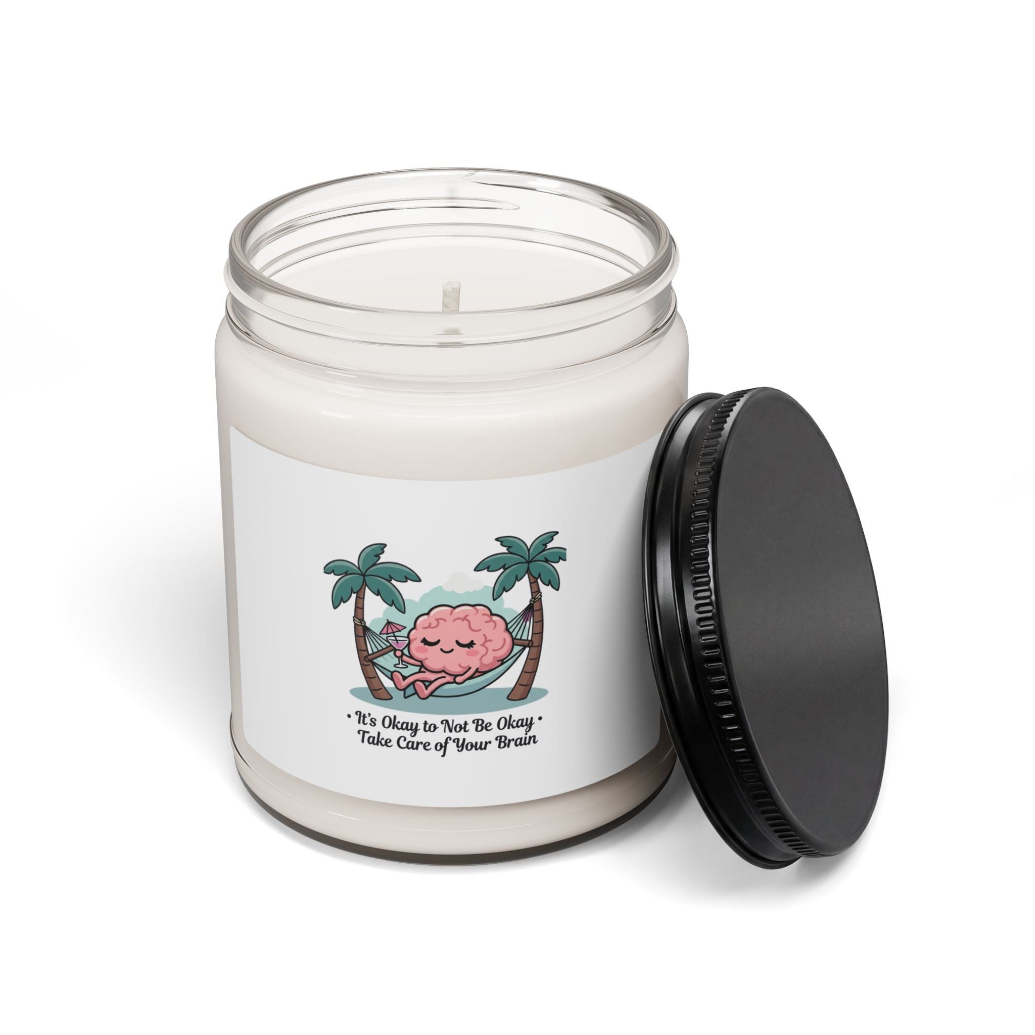 Take Care of Your Brain Candle, Soy 9oz | Father's Day Dad Humor