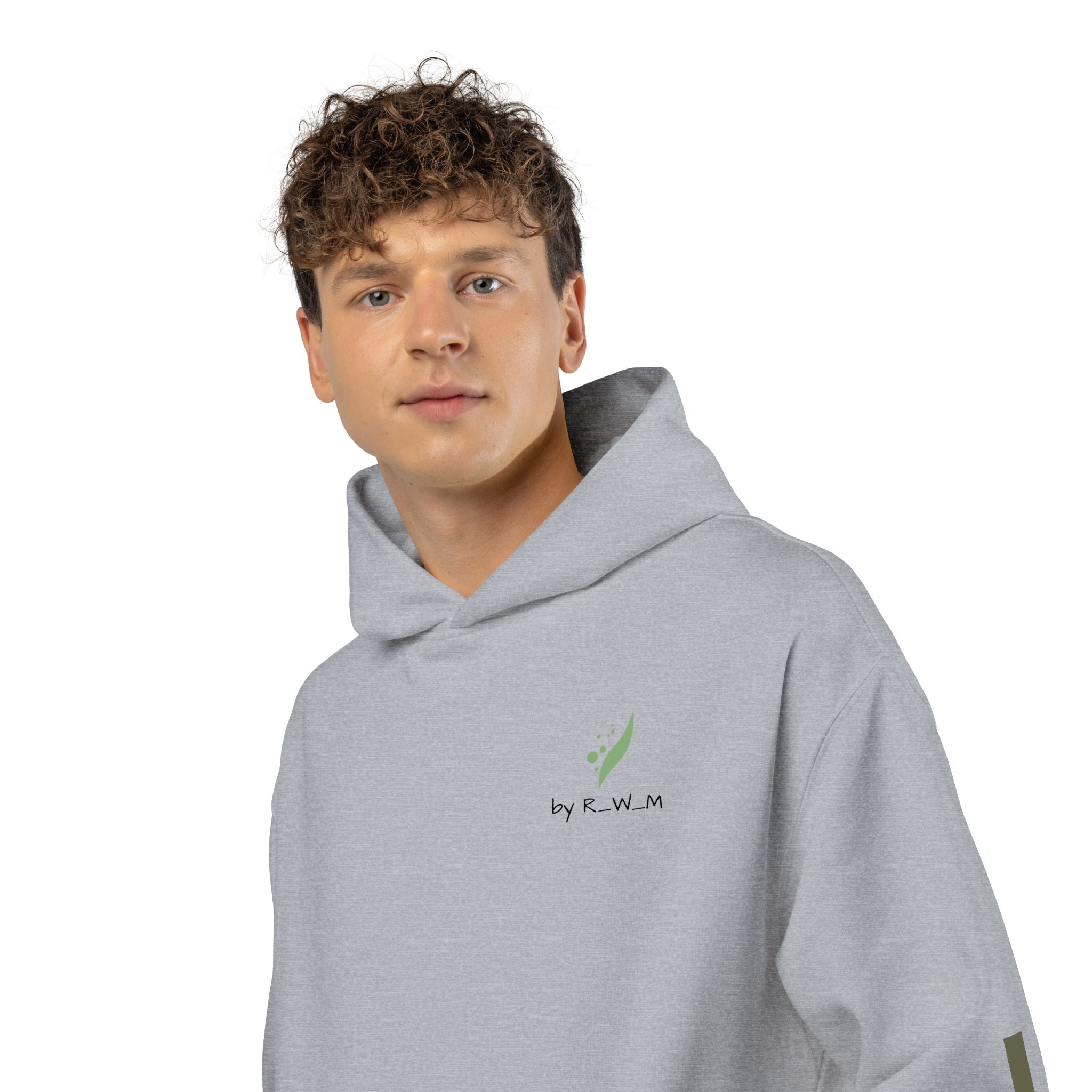 Relaxed Hoodie — Minimal Green Thanks Logo Hoodie