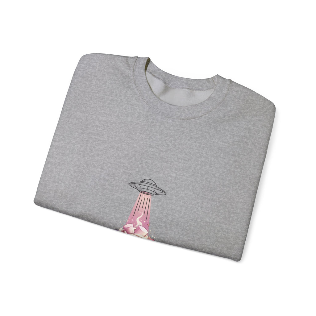 Retro UFO Abduction Crewneck Sweatshirt | Vintage Desert Sci‑Fi