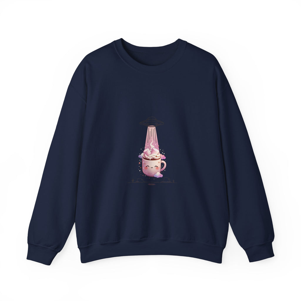 Retro UFO Abduction Crewneck Sweatshirt | Vintage Desert Sci‑Fi