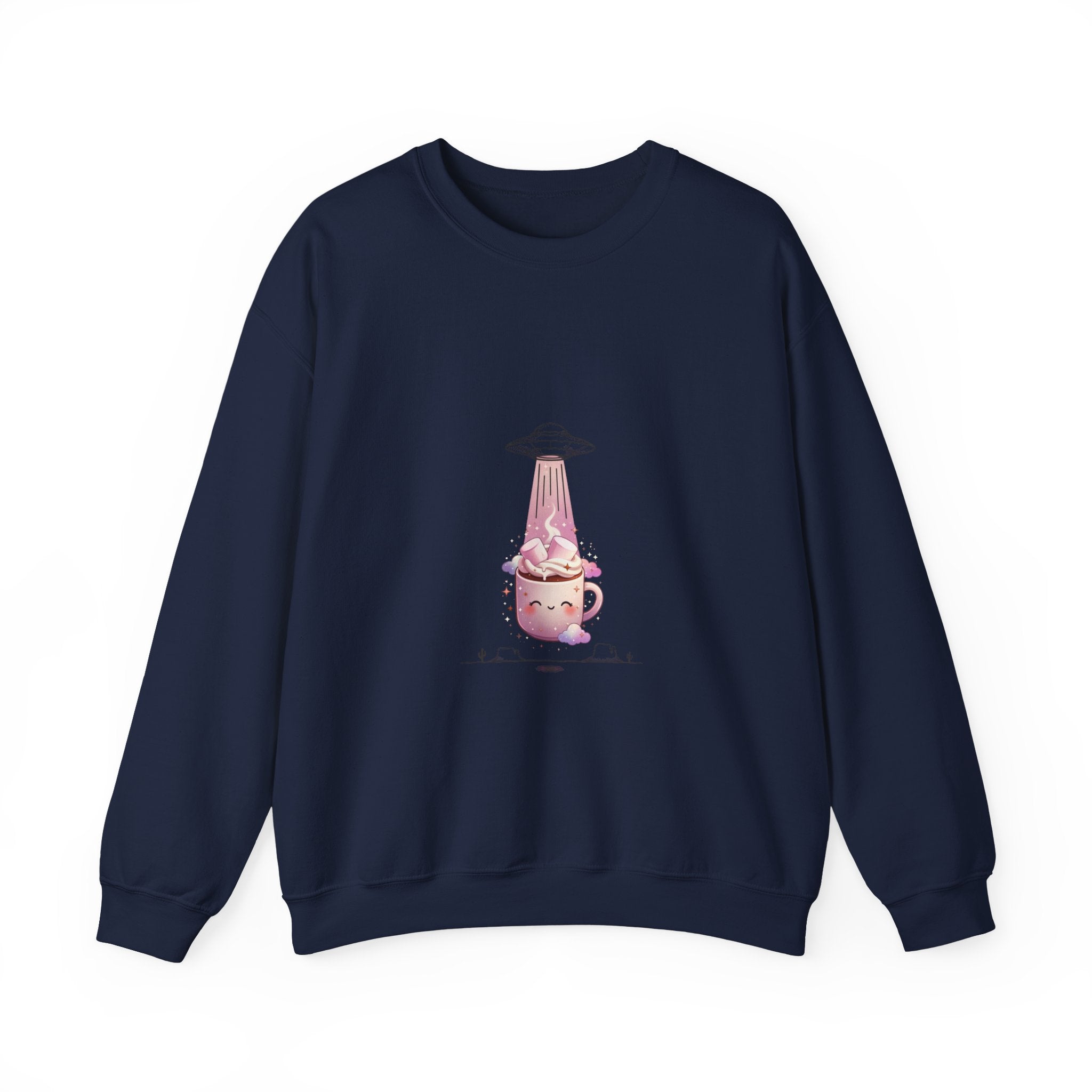 Retro UFO Abduction Crewneck Sweatshirt | Vintage Desert Sci‑Fi
