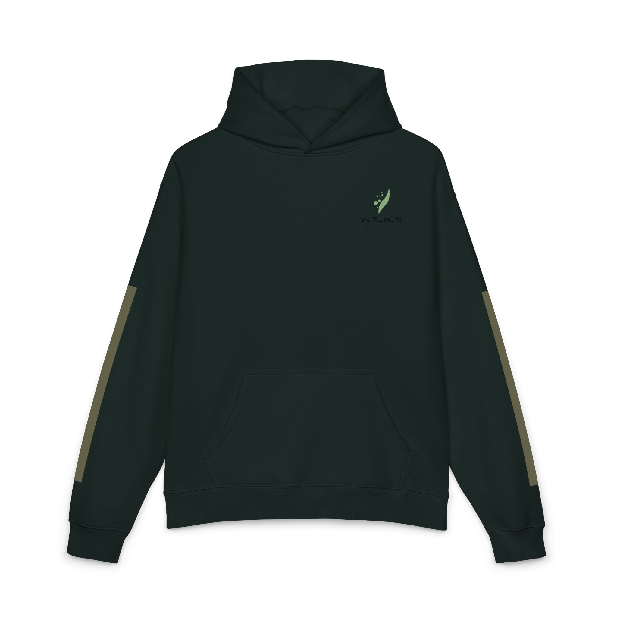 Relaxed Hoodie — Minimal Green Thanks Logo Hoodie